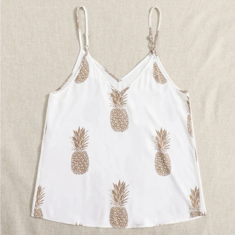 Pineapple Print Cami Top 🍍